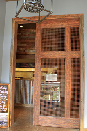 Reclaimed barn door